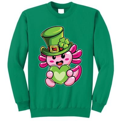 Axolotl Saint Leprechaun St Patrick Day Sweatshirt