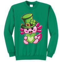 Axolotl Saint Leprechaun St Patrick Day Sweatshirt
