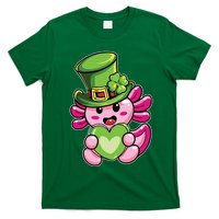 Axolotl Saint Leprechaun St Patrick Day T-Shirt
