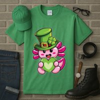 Axolotl Saint Leprechaun St Patrick Day Tall T-Shirt