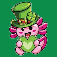 Axolotl Saint Leprechaun St Patrick Day Tall T-Shirt