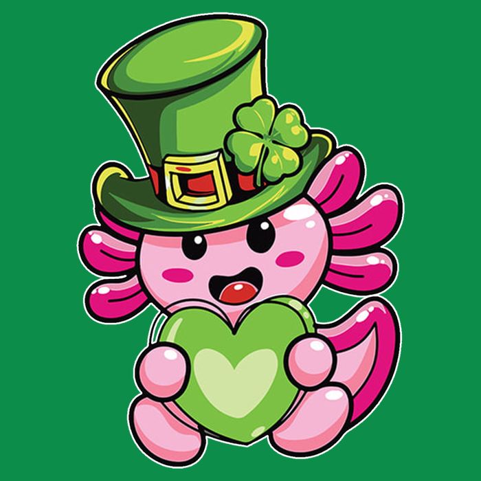 Axolotl Saint Leprechaun St Patrick Day Tall T-Shirt