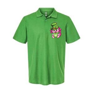 Axolotl Saint Leprechaun St Patrick Day Softstyle Adult Sport Polo