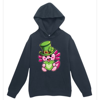 Axolotl Saint Leprechaun St Patrick Day Urban Pullover Hoodie