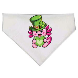 Axolotl Saint Leprechaun St Patrick Day USA-Made Doggie Bandana