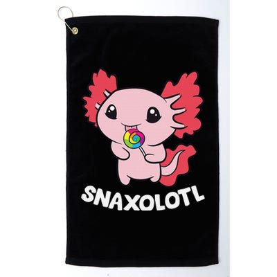 Axolotl Sweets Lollipop Snaxolotl Kawaii Axolotl  Platinum Collection Golf Towel