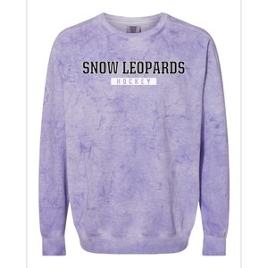 Arnold Snow Leopards Hockey Gift Colorblast Crewneck Sweatshirt