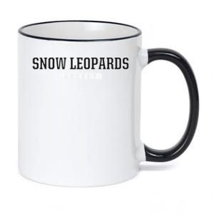 Arnold Snow Leopards Hockey Gift 11oz Black Color Changing Mug