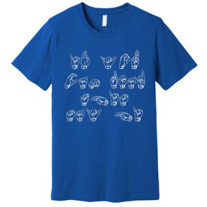 American Sign Language If You Can Read This Say Hi Gift Premium T-Shirt