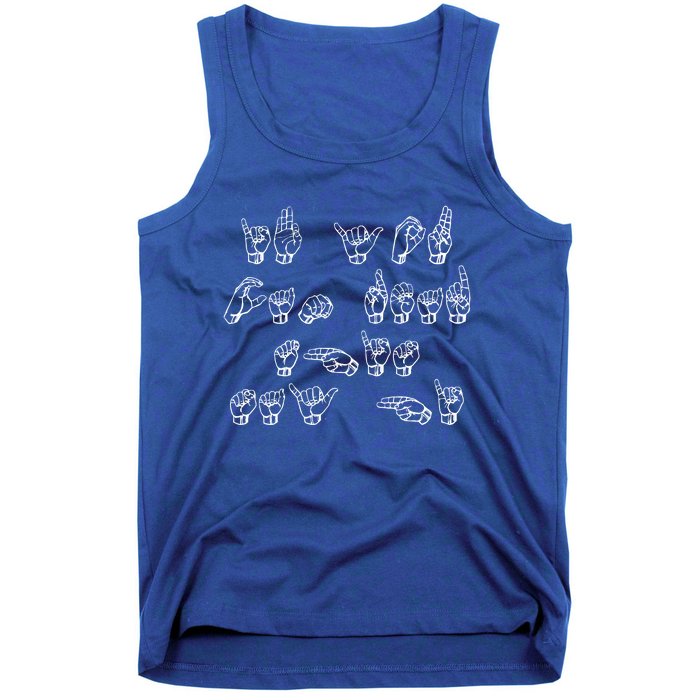 American Sign Language If You Can Read This Say Hi Gift Tank Top