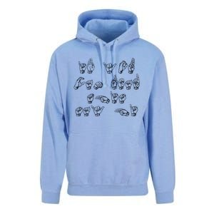 American Sign Language If You Can Read This Say Hi Gift Unisex Surf Hoodie