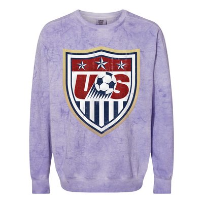 America Soccer Lovers Jersey USA Flag Support Football Team Colorblast Crewneck Sweatshirt