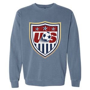 America Soccer Lovers Jersey USA Flag Support Football Team Garment-Dyed Sweatshirt