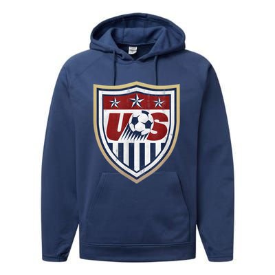 America Soccer Lovers Jersey USA Flag Support Football Team Performance Fleece Hoodie