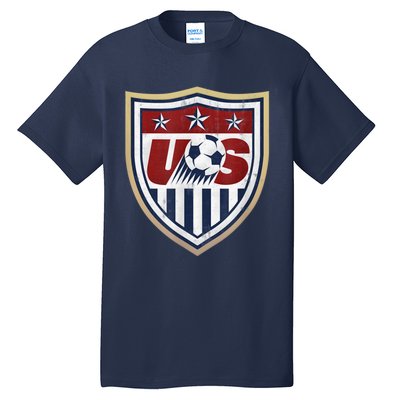 America Soccer Lovers Jersey USA Flag Support Football Team Tall T-Shirt