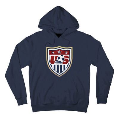 America Soccer Lovers Jersey USA Flag Support Football Team Tall Hoodie