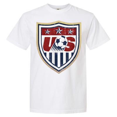 America Soccer Lovers Jersey USA Flag Support Football Team Garment-Dyed Heavyweight T-Shirt