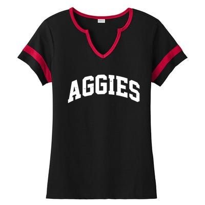 Aggies Sports Logo Ladies Halftime Notch Neck Tee