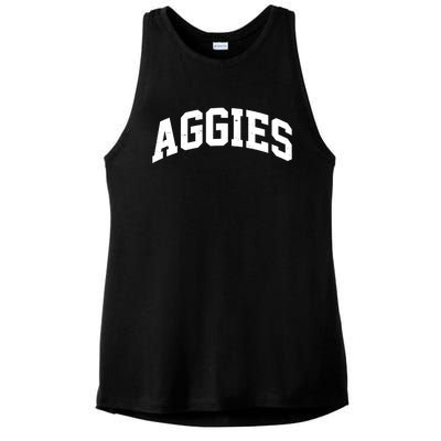 Aggies Sports Logo Ladies PosiCharge Tri-Blend Wicking Tank