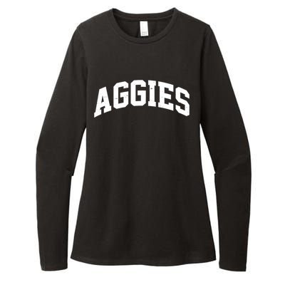 Aggies Sports Logo Womens CVC Long Sleeve Shirt