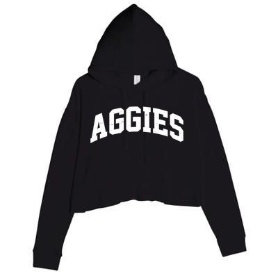 Aggies Sports Logo Crop Fleece Hoodie