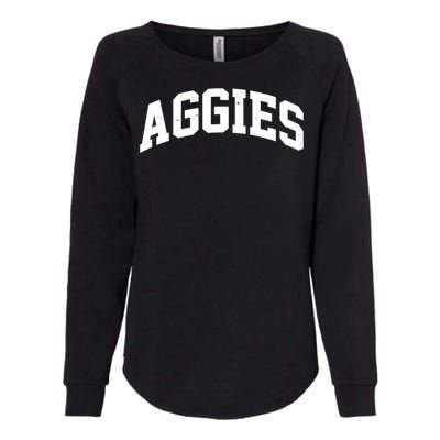 Aggies Sports Logo Womens California Wash Sweatshirt