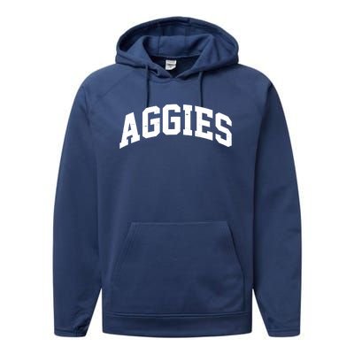 Aggies Sports Logo Performance Fleece Hoodie