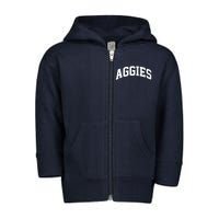 Aggies Sports Logo Toddler Zip Fleece Hoodie