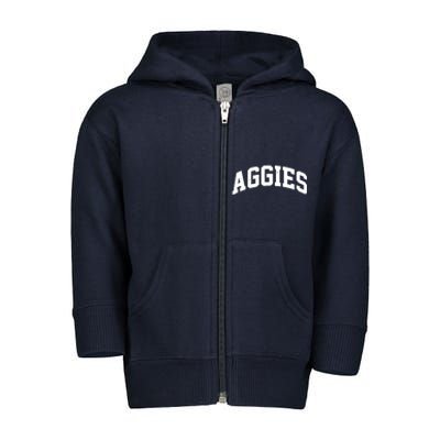 Aggies Sports Logo Toddler Zip Fleece Hoodie