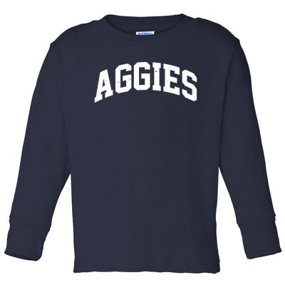 Aggies Sports Logo Toddler Long Sleeve Shirt