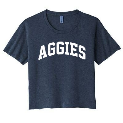 Aggies Sports Logo Women's Crop Top Tee