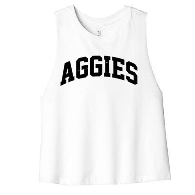 Aggies Sports Logo Women's Racerback Cropped Tank