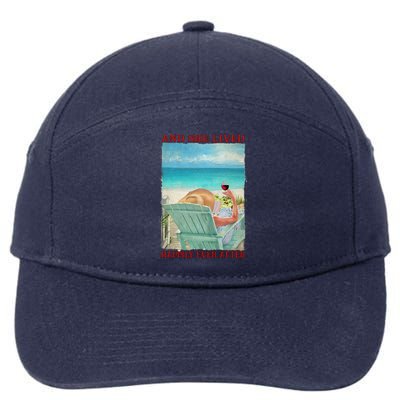 And She Lived Happily After Ever Summer Vibes Beach Vacay Funny Gift 7-Panel Snapback Hat