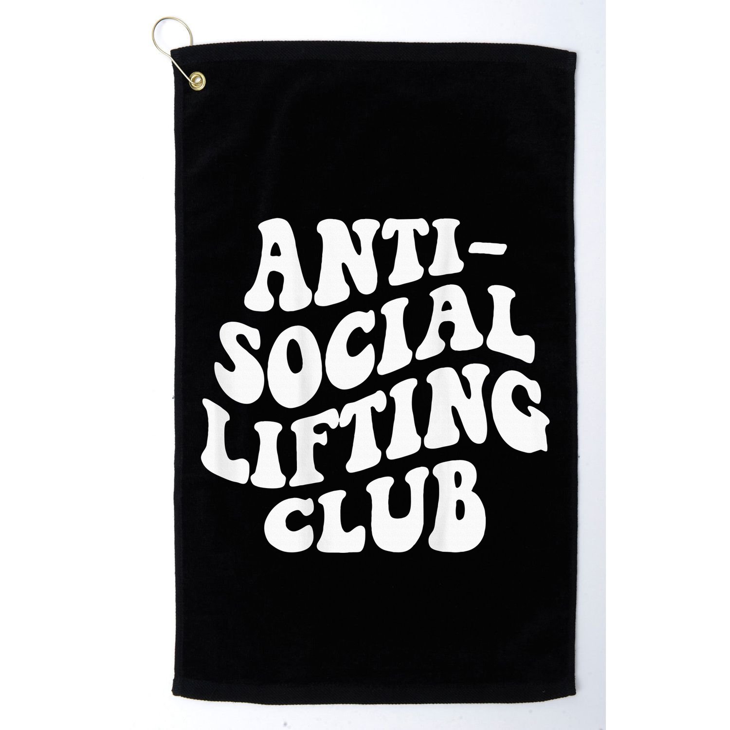 Anti Social Lifting Club Funny Gym Golf Towel