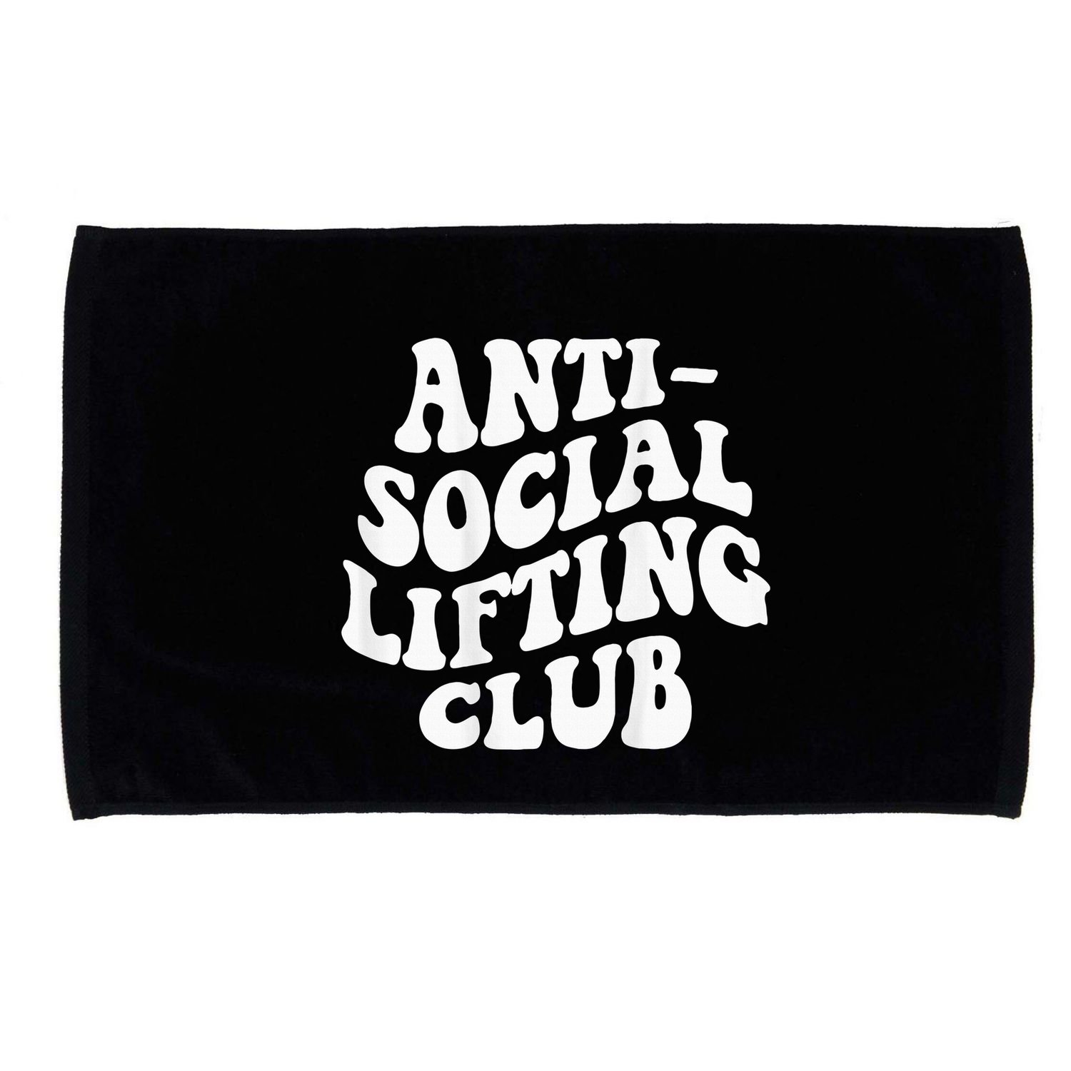 Anti Social Lifting Club Funny Gym Microfiber Hand Towel