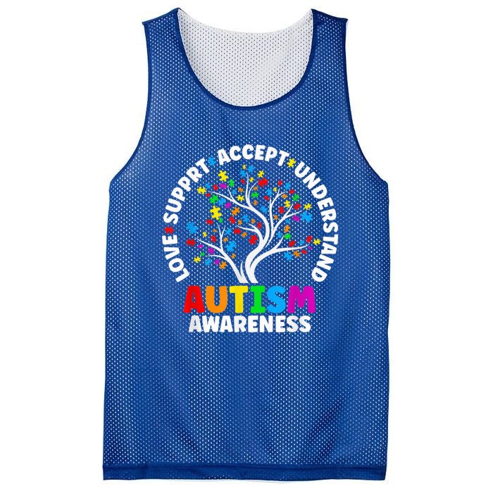 Autism Shirt Love Accept Support Autistic Autism Awareness Mesh Reversible Basketball Jersey Tank