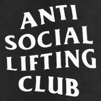 Anti Social Lifting Club Front 7 Panel Mesh Trucker Snapback Hat