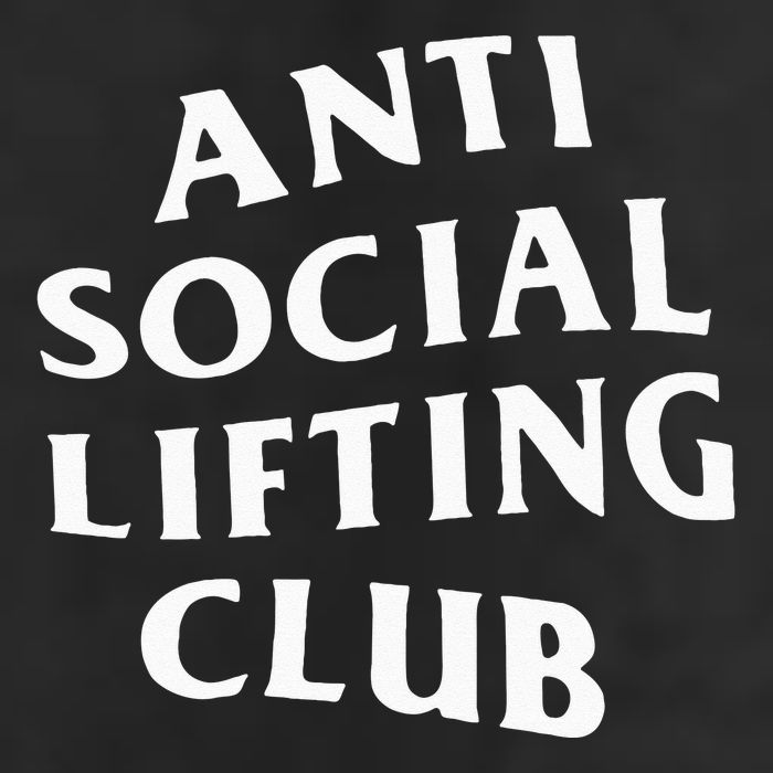 Anti Social Lifting Club Front 7 Panel Mesh Trucker Snapback Hat