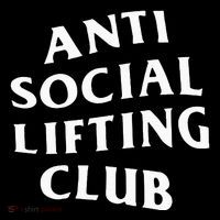 Anti Social Lifting Club Front 16 in Basic Backpack