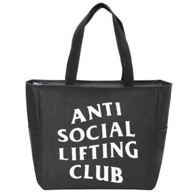 Anti Social Lifting Club Front Zip Tote Bag