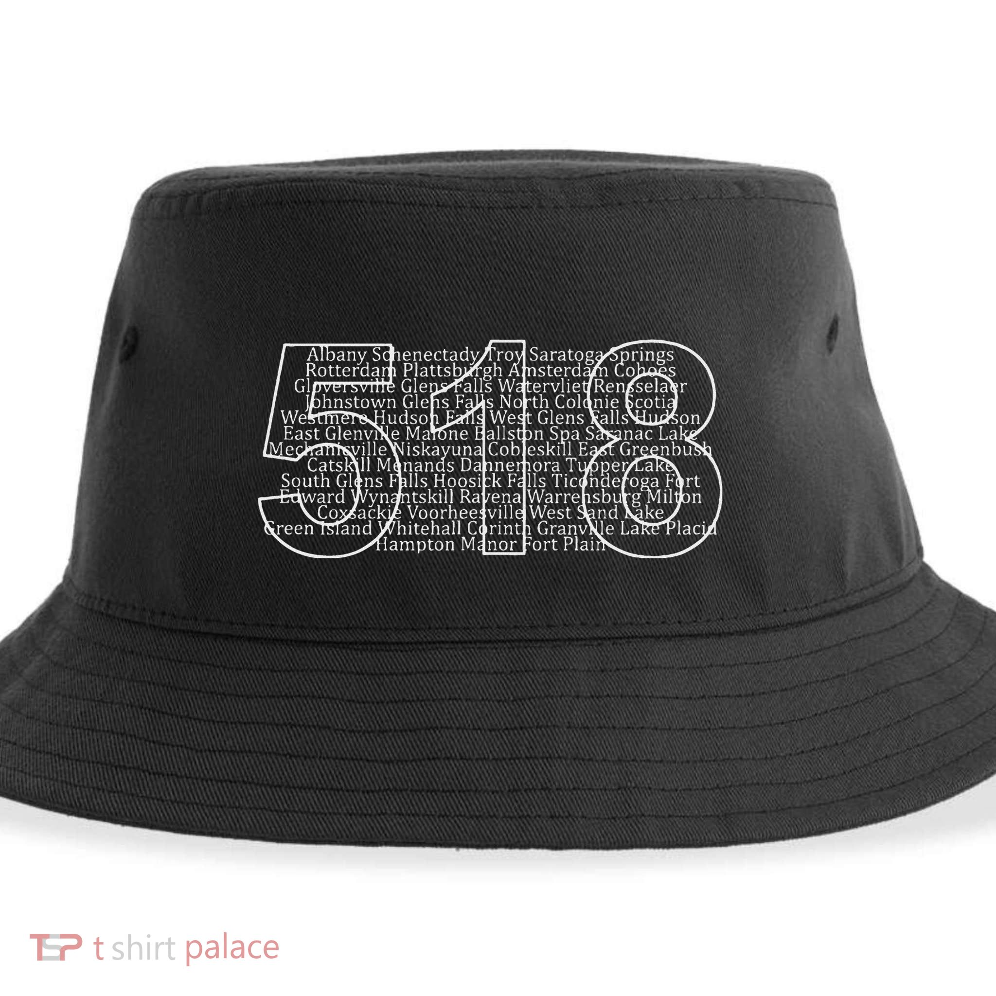 Albany Schenectady Lake Placid Upstate Ny Area Code 518 Sustainable Bucket Hat