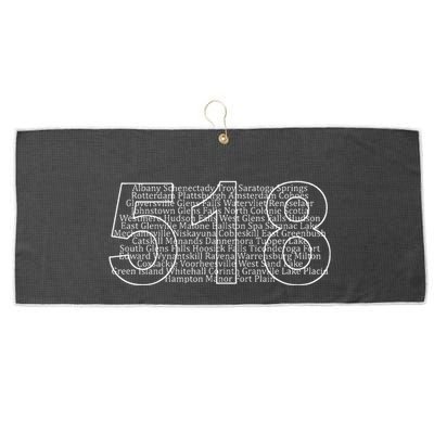 Albany Schenectady Lake Placid Upstate Ny Area Code 518 Large Microfiber Waffle Golf Towel
