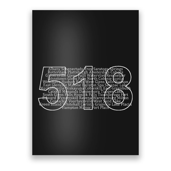 Albany Schenectady Lake Placid Upstate Ny Area Code 518 Poster