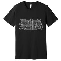 Albany Schenectady Lake Placid Upstate Ny Area Code 518 Premium T-Shirt