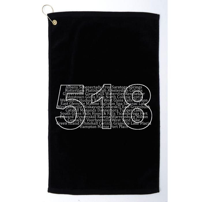 Albany Schenectady Lake Placid Upstate Ny Area Code 518 Golf Towel