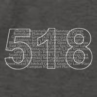 Albany Schenectady Lake Placid Upstate Ny Area Code 518 Vector Backpack