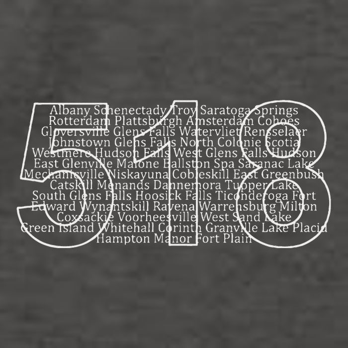 Albany Schenectady Lake Placid Upstate Ny Area Code 518 Vector Backpack