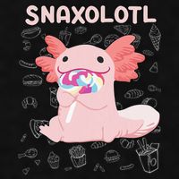 Axolotl Sweets Lollipop Snaxolotl Kawaii Axolotl Ladies PosiCharge Tri-Blend Wicking Tank