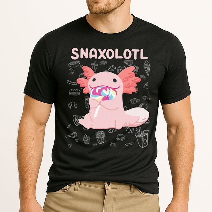Axolotl Sweets Lollipop Snaxolotl Kawaii Axolotl Performance Shirt