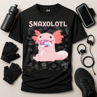 Axolotl Sweets Lollipop Snaxolotl Kawaii Axolotl Performance Shirt